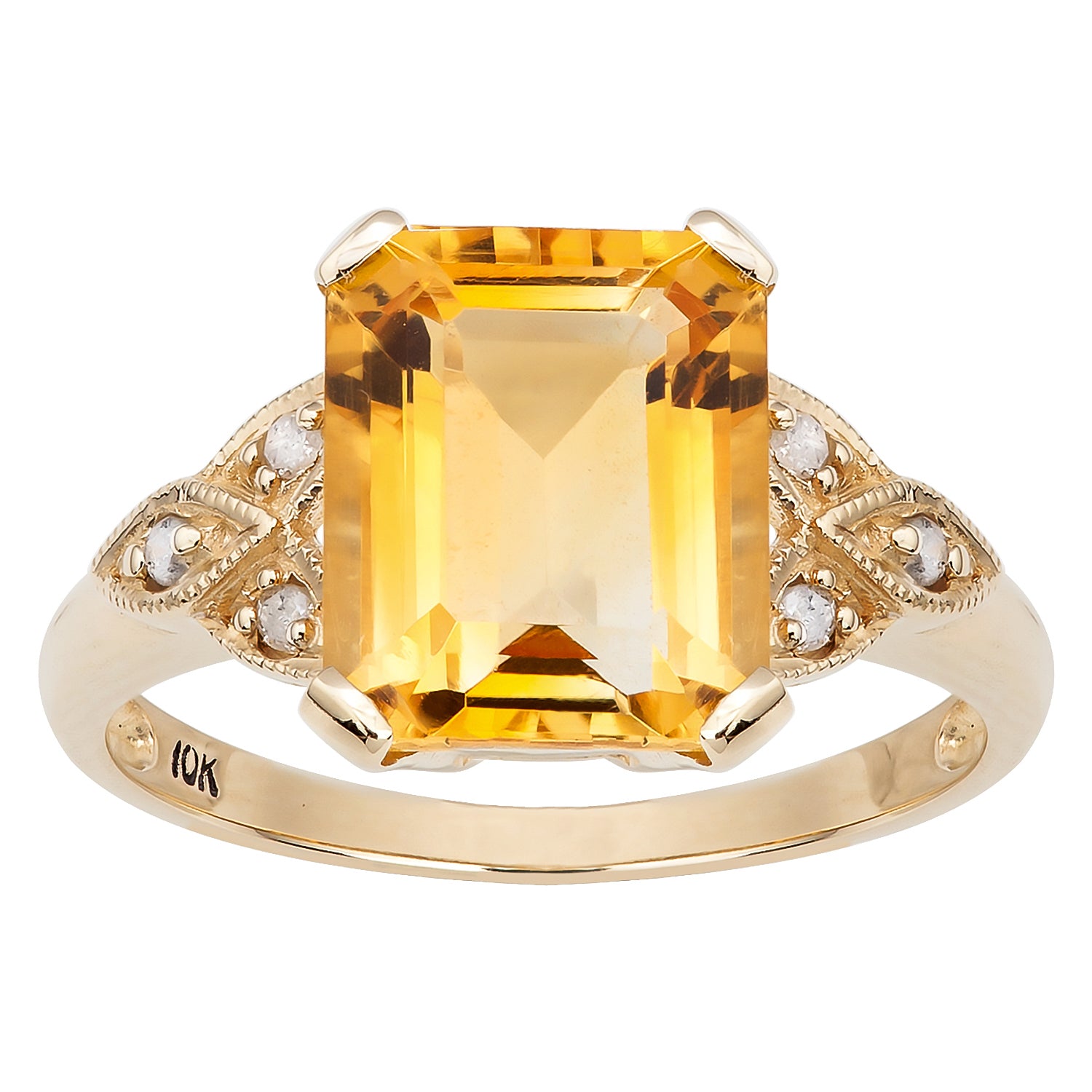 10k gold Citrine ring size shops 5.5